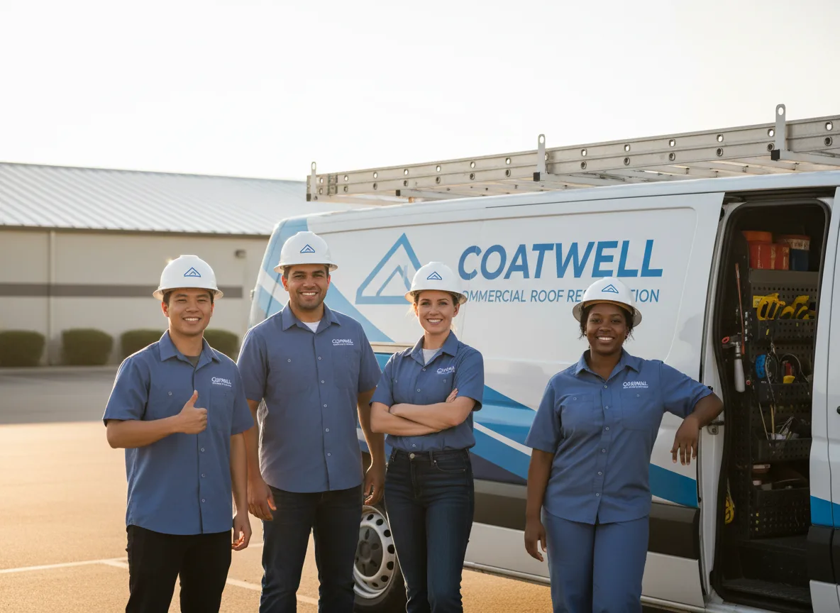 Commercial roof coating company in Traver, CA